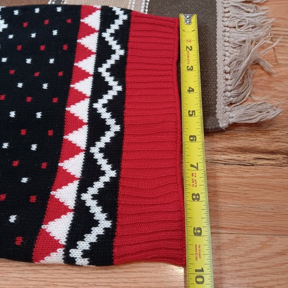 Simply Dog Sweater Pet Clothing Knit Red Black White Size S Size M NWOT - Picture 10 of 16
